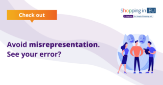 Avoid misrepresentation. See your error?